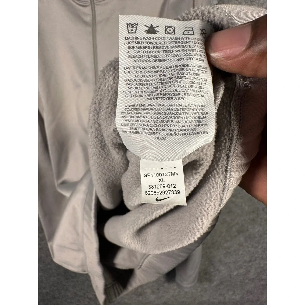 Nike‎ Golf Therma-FIT Turnberry Quarter Zip Pullover Gray XL Mens